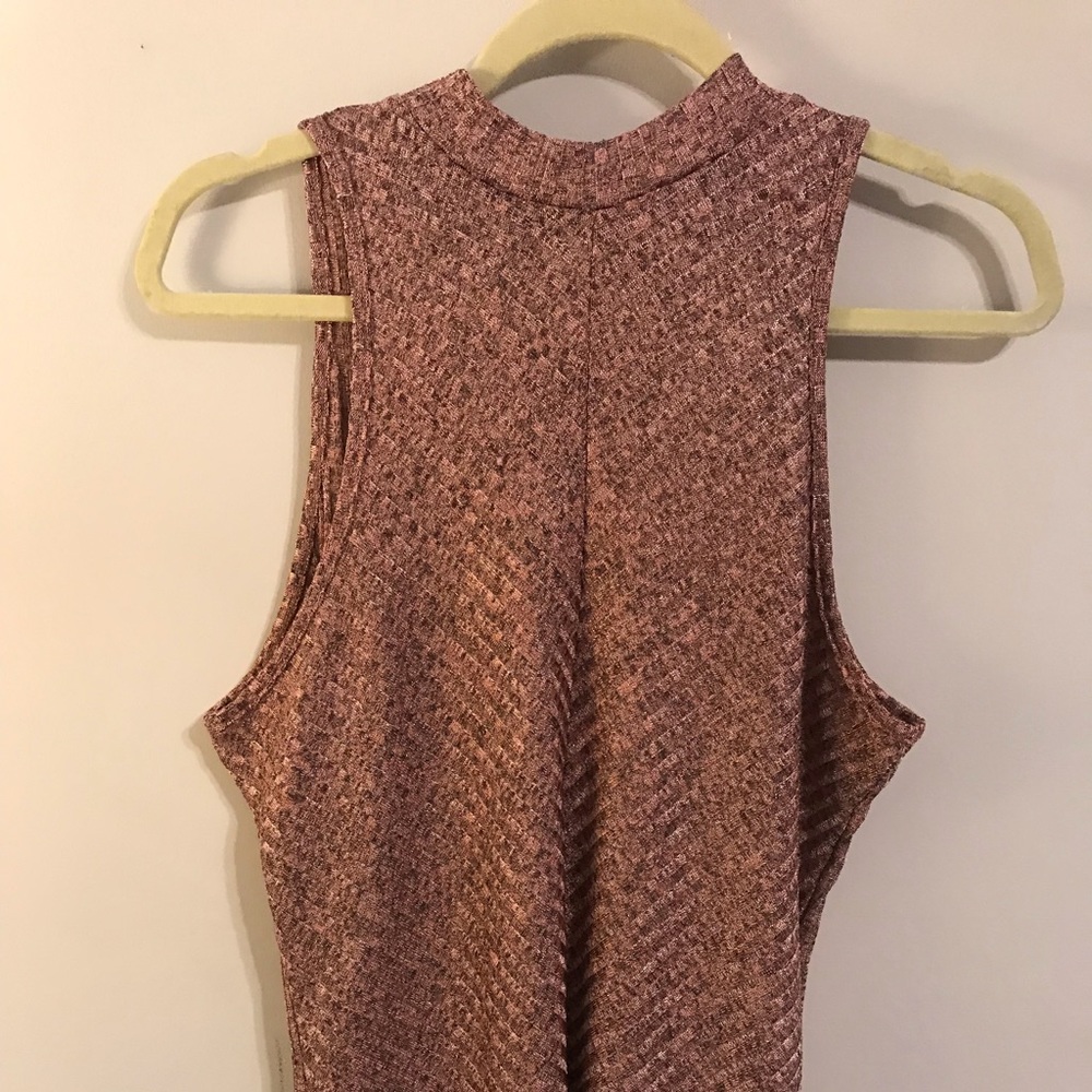High neck metallic shirt